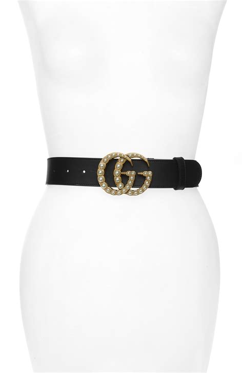 gucci belt women pearl|gucci belt with pearl buckle.